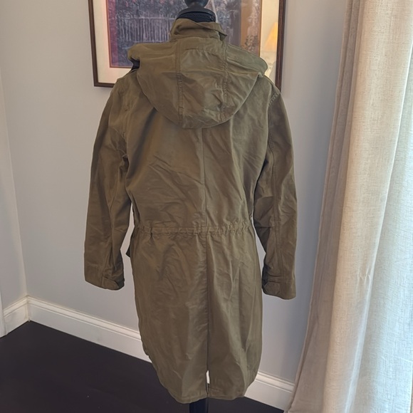 H&M Olive Green Utility Jacket - Size 6 - Picture 4 of 10